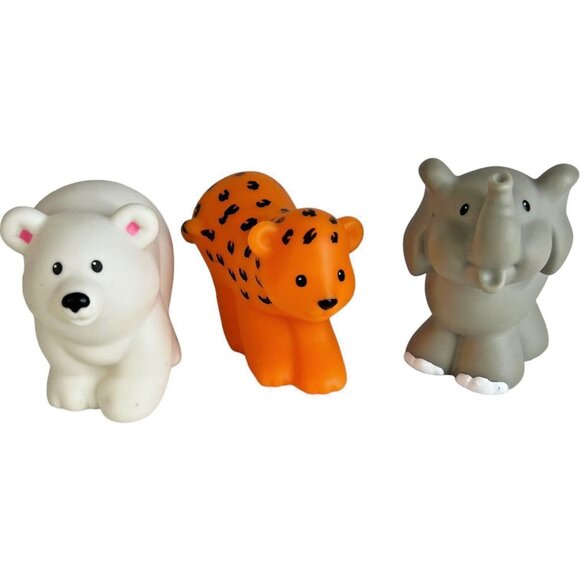 Fisher Price Other - Fisher Price Little People Polar Bear Cheetah Elephant Noah Ark Jungle Animal